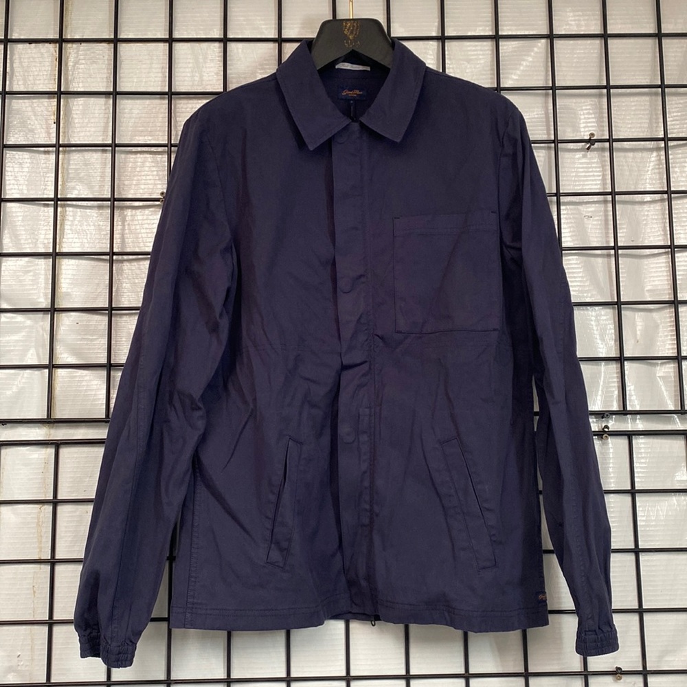 Good Man Brand Chore Jacket Size M Color India Ink Blue
